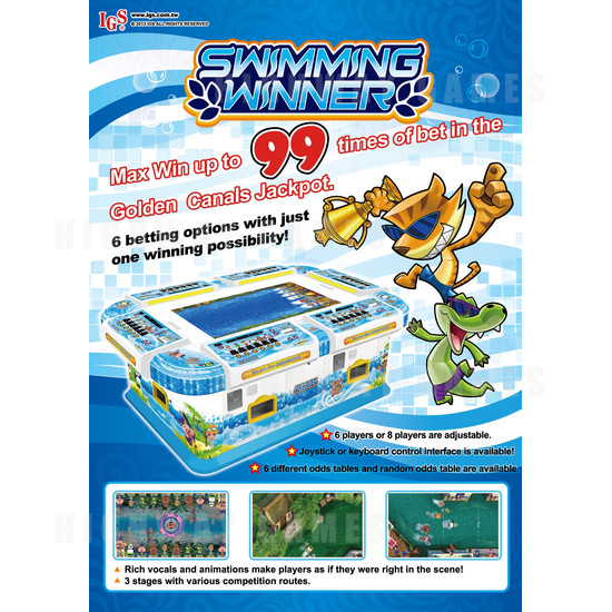 Swimming Winner Arcade Machine - Swimming Winner Arcade Machine